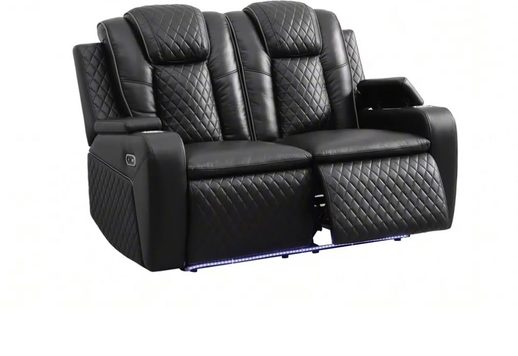 Colorado Electric Recliner Sofa with multiple LED Lights-3+2 Seater