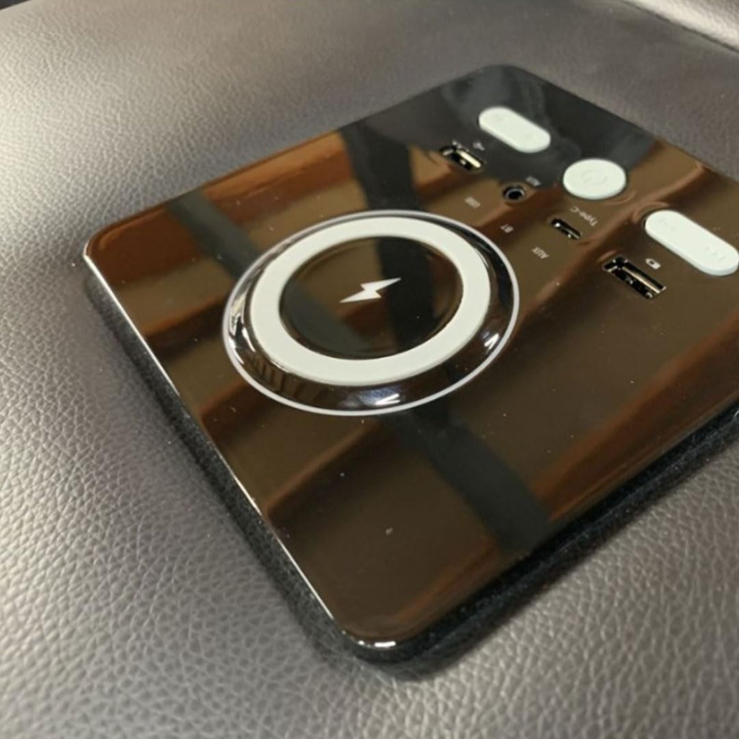 Valencia Leather Recliner Sofa with Cupholders - 3 and 2 Seater - Manual Recliner - Wireless Charging - Bluetooth Speakers (Black, 3+2 Seater)