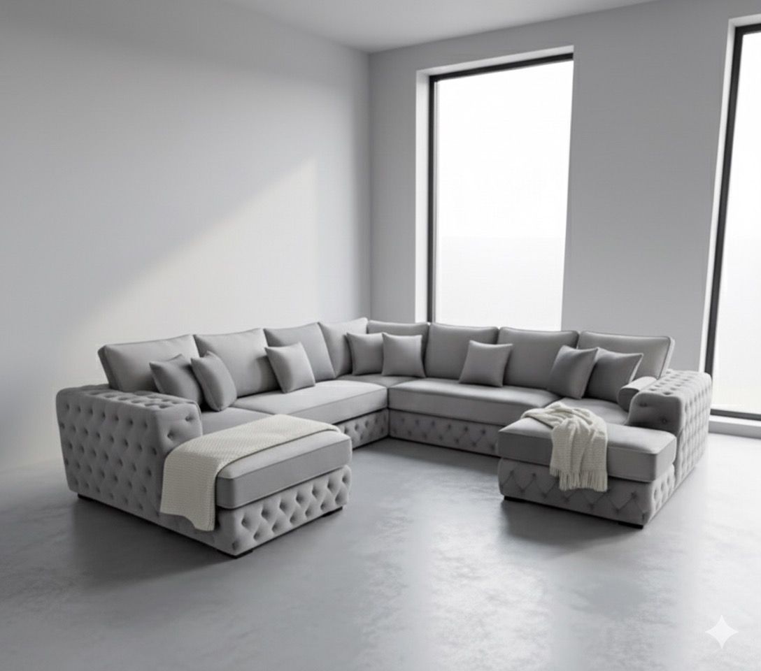 Ashton U shape Fabric Sofa