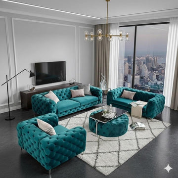 Premium italian chesterfield sofas 3+2 Seater
