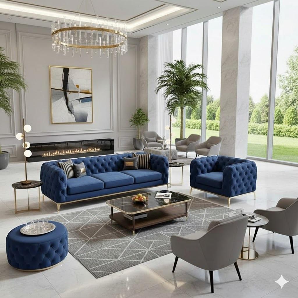 Premium italian chesterfield sofas 3+2 Seater