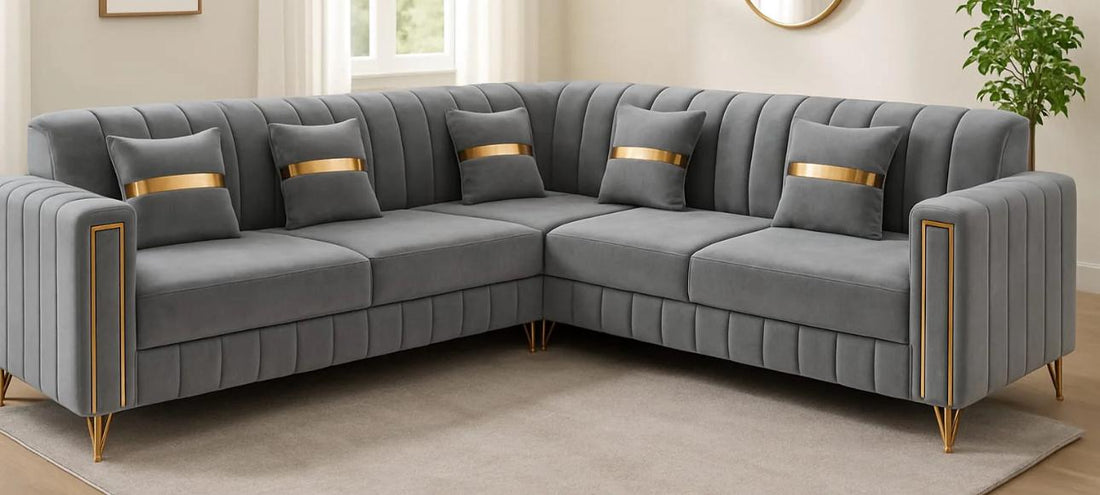 premium chesterfield lines corner sofa