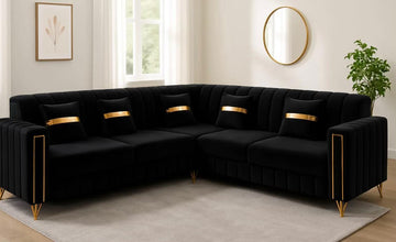 premium chesterfield lines corner sofa